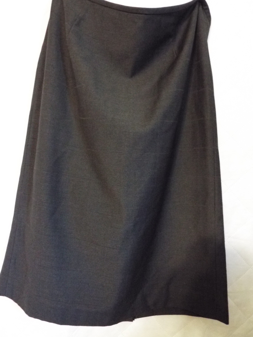 Calvin Klein Charcoal Stripped A-Line Skirt Size 4